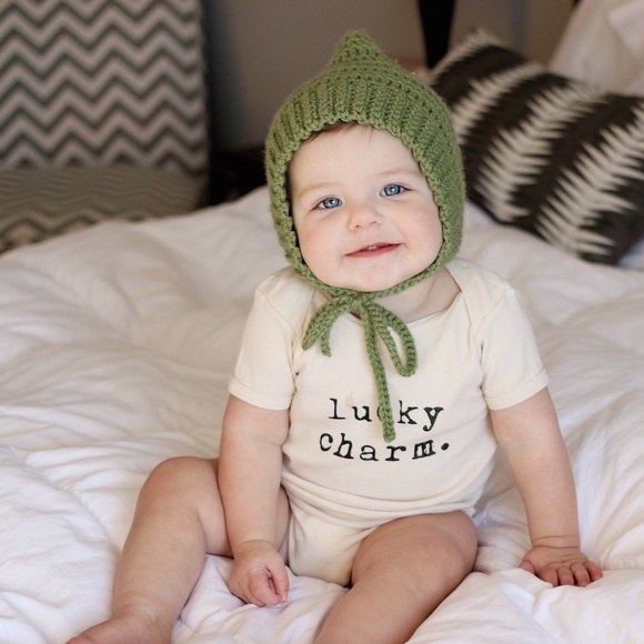 Lucky Charm Organic Bodysuit Onesie - Picture 2 of 7